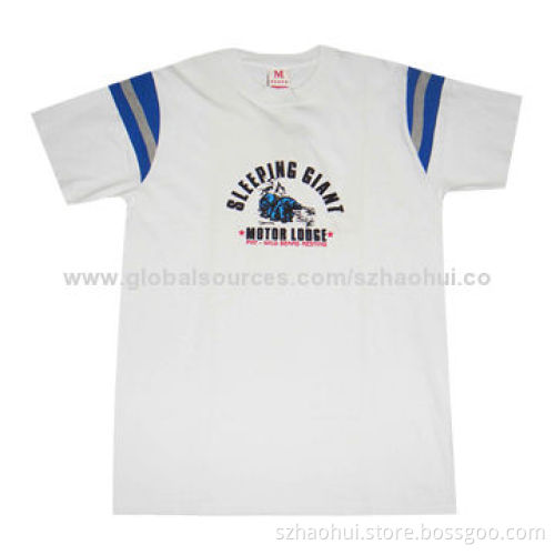 Women's 100% Cotton Custom Design Promotional T-shirt with Silkscreen Print, OEM Orders Welcomed